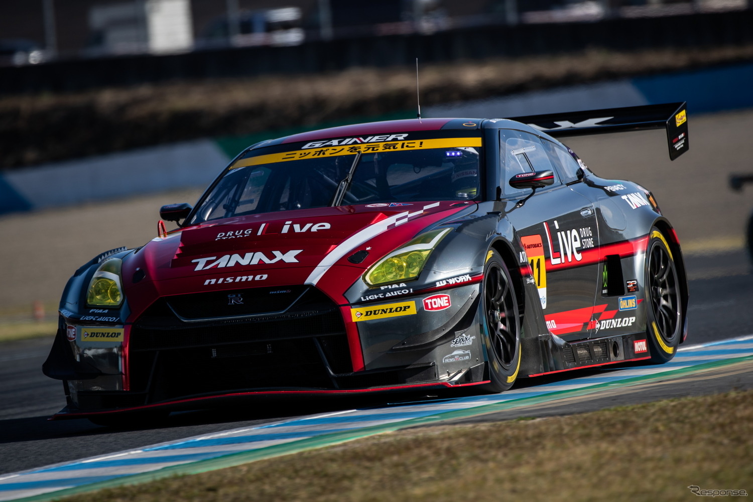 GT300クラス予選4位の#11 GT-R。