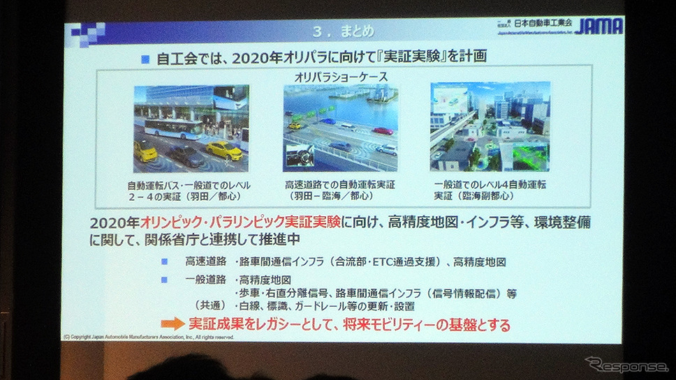 「SIP自動運転シンポジウム　持続可能な社会における自動運転の役割～安全・安心な未来に向けて～」（11月2日、東京ビッグサイト）