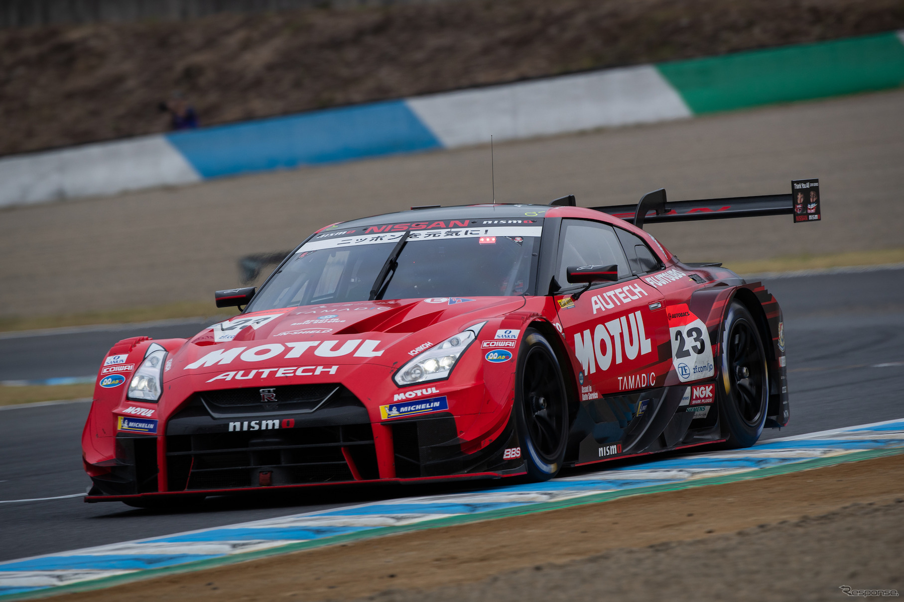 最終戦8位の#23 GT-R。
