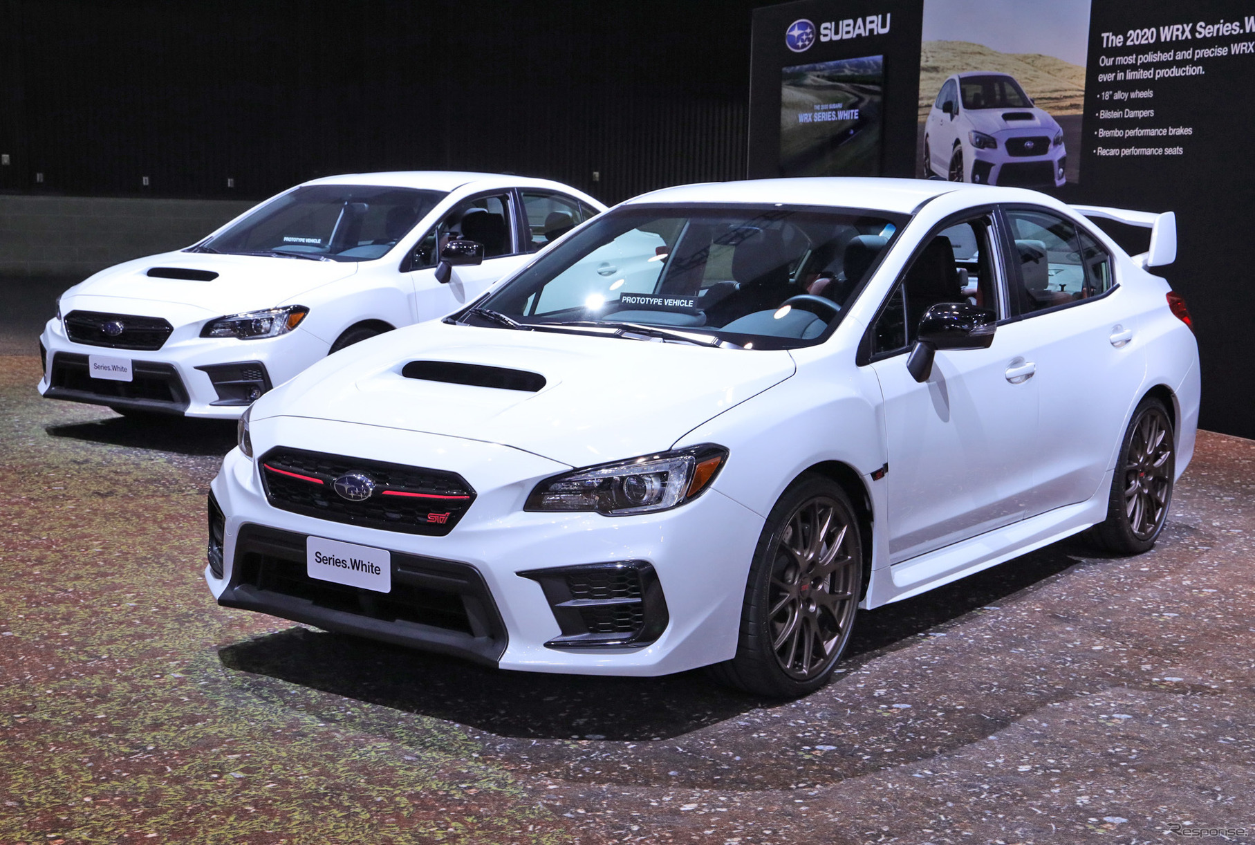 スバル WRX ＆ WRX STI シリーズホワイト（ロサンゼルスモーターショー2019）