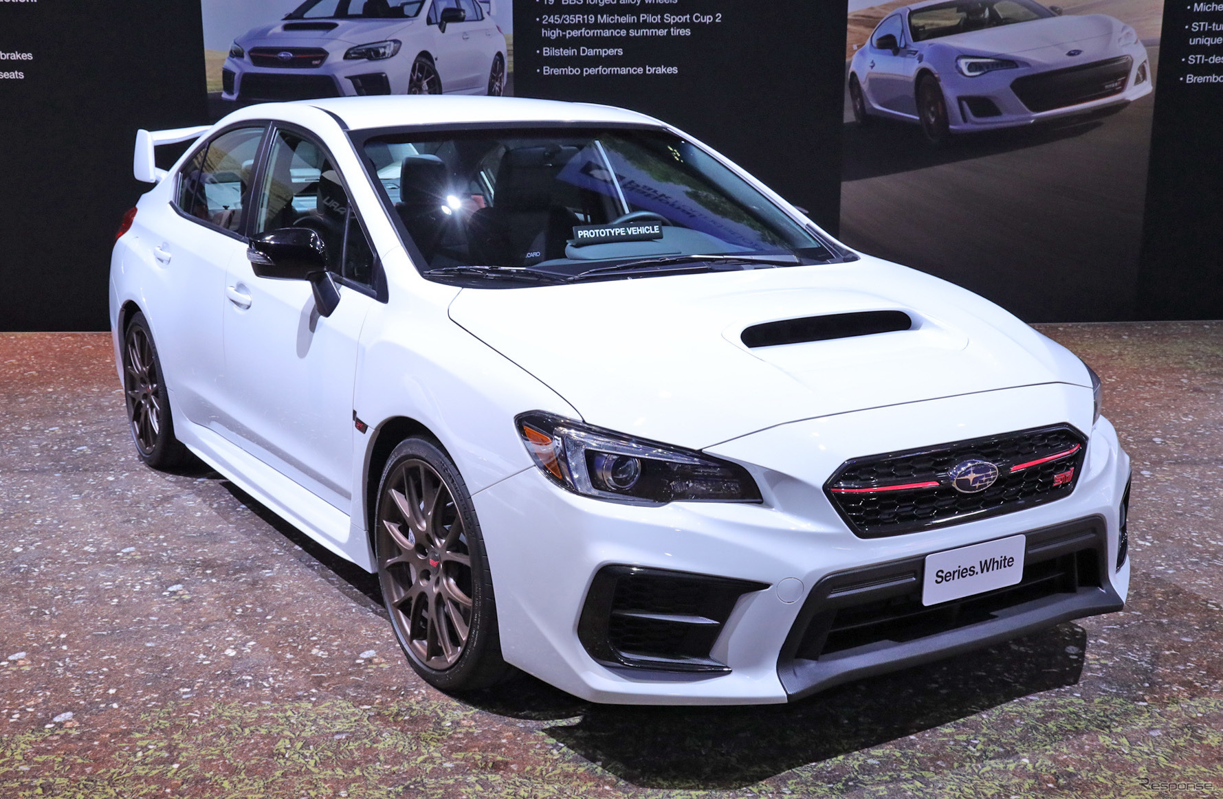 スバル WRX STI シリーズホワイト（ロサンゼルスモーターショー2019）