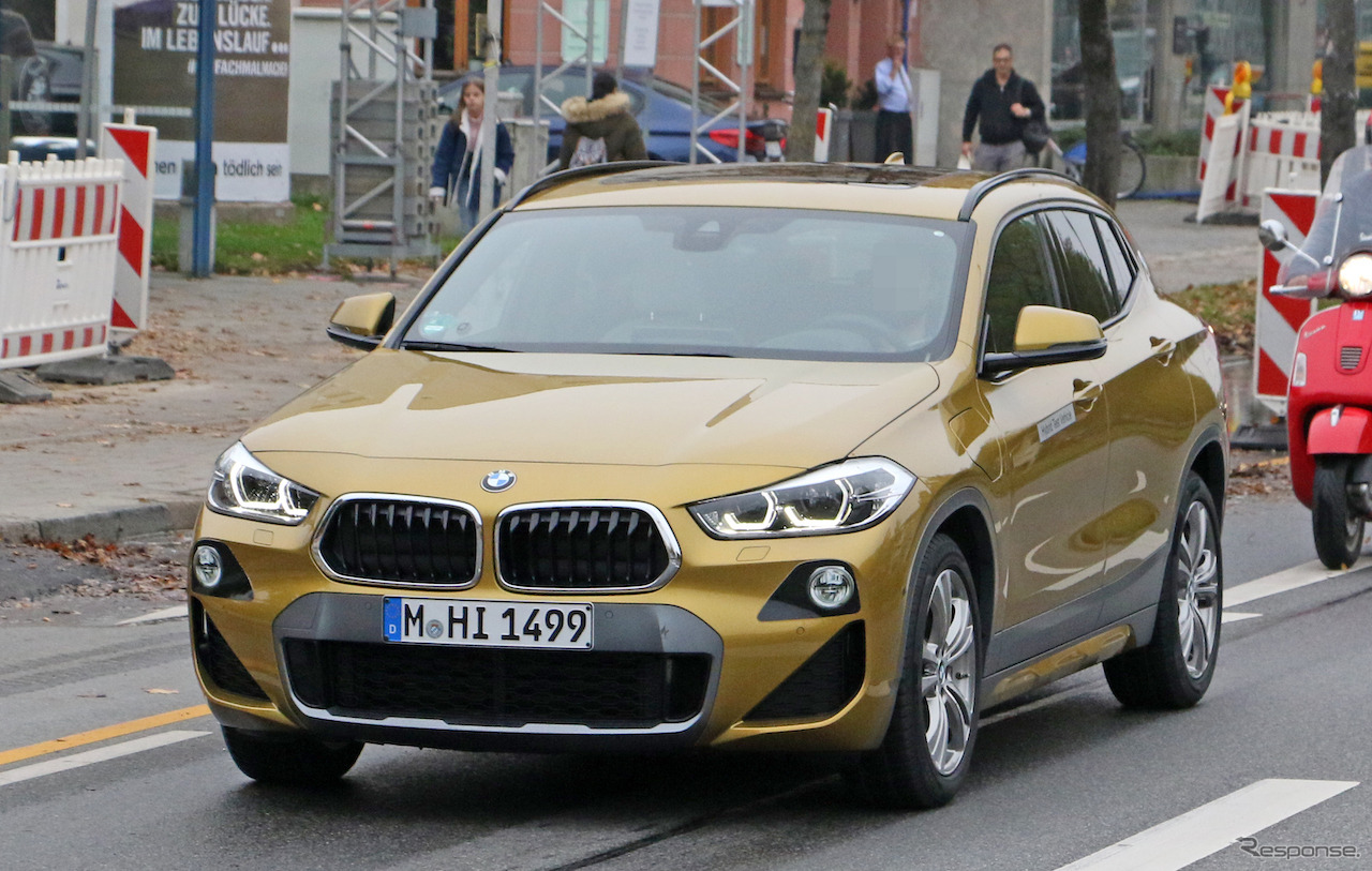 BMW X2 xDrive 25e 開発車両スクープ写真