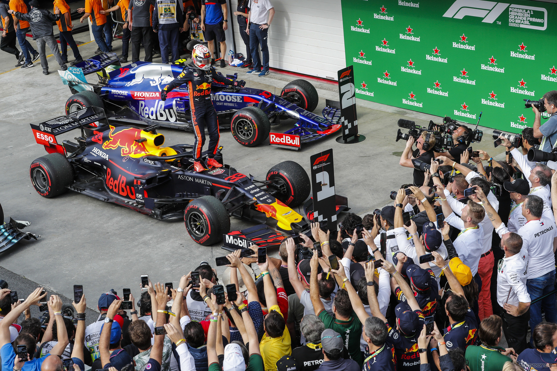 F1ブラジルGP、フェルスタッペンが優勝（レッドブル・ホンダ、11月18日）