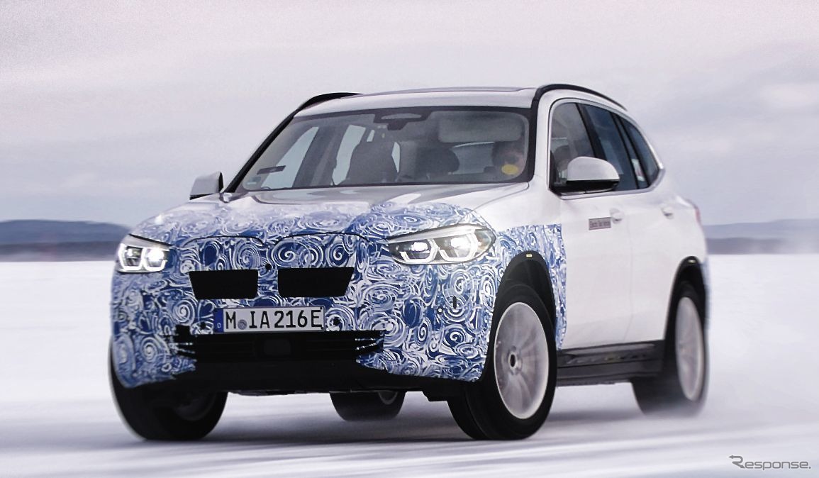 BMW iX3 の開発プロトタイプ車