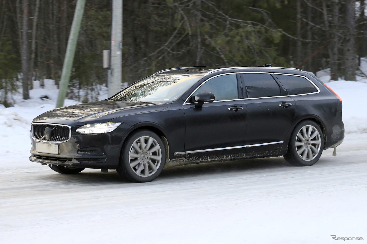 ボルボ V90 改良新型 プロトタイプ（スクープ写真）