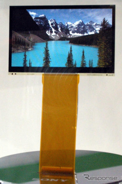 ディスプレイ08…ソニーの有機ELパネルに人だかり