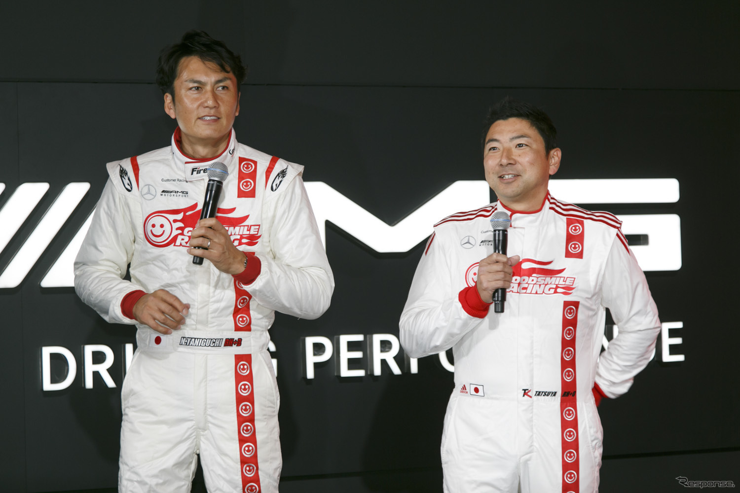 GOODSMILE RACING & TeamUKYOの谷口信輝選手（左）と片岡龍也選手（右）
