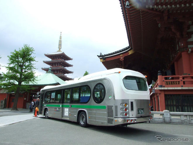 観光路線バス「東京→夢の下町」…専用車5台