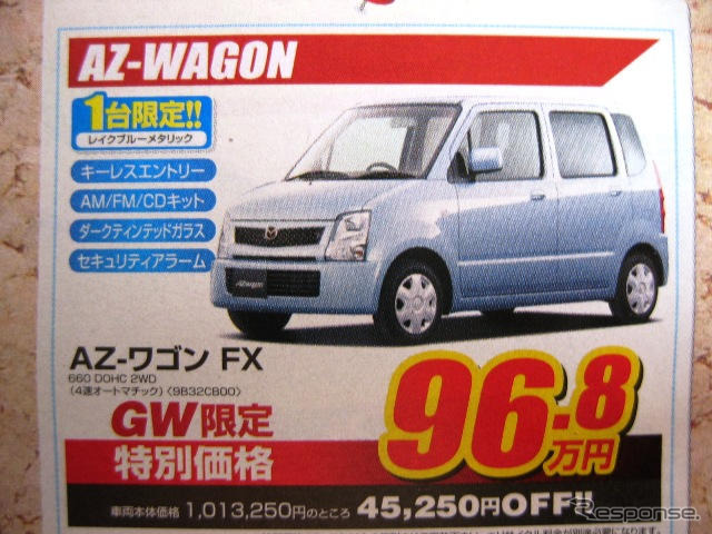 【ゴールデンウィーク値引き情報】このプライスで軽自動車