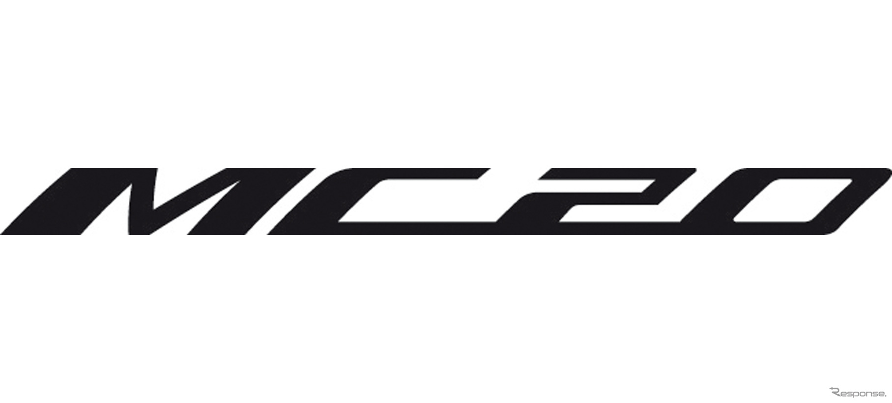 マセラティの新型スーパーカー「MC20」のロゴ