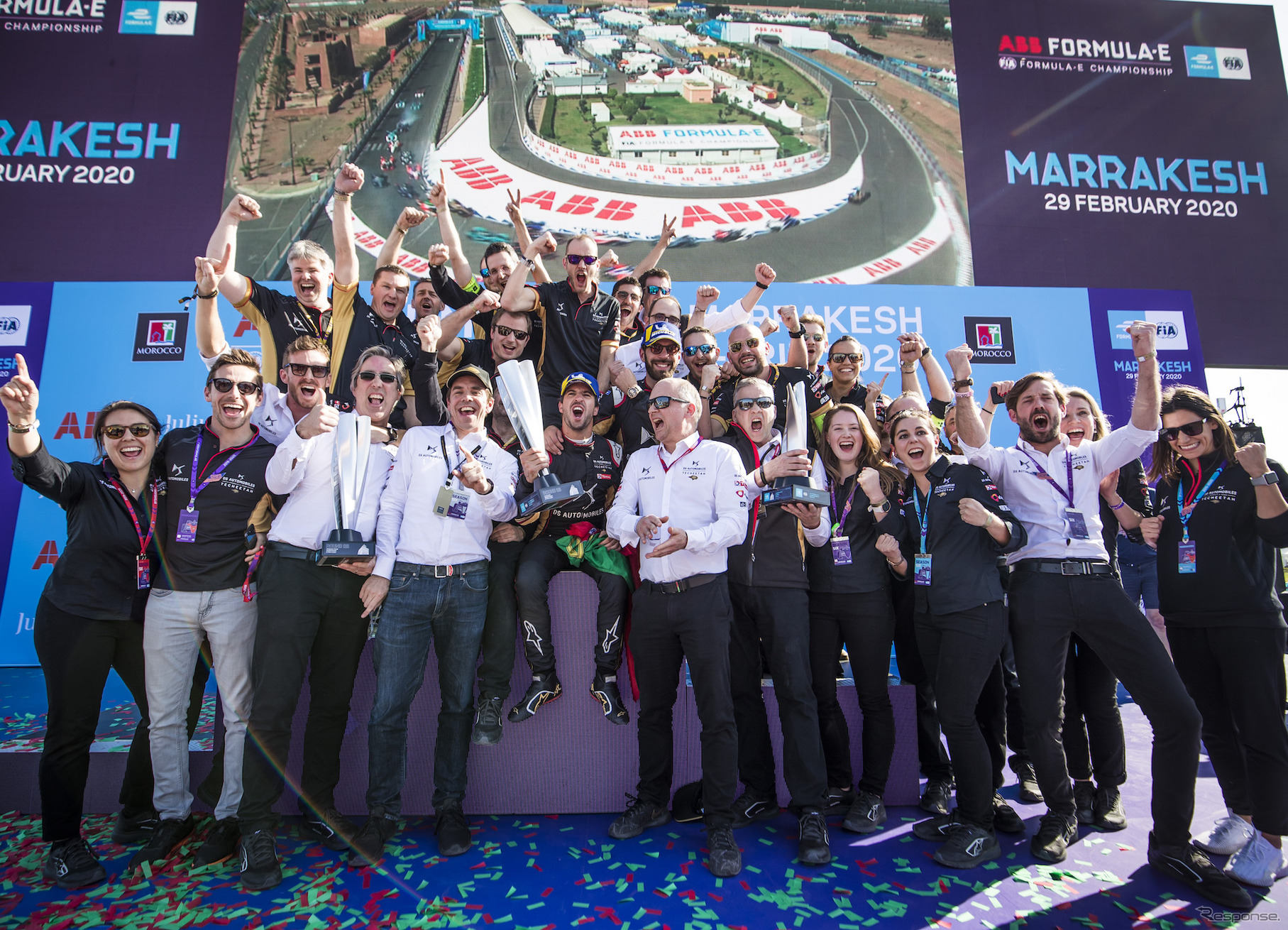 直近に開催されたフォーミュラEのレース、2019/2020シーズン第5戦マラケシュ（モロッコ）。