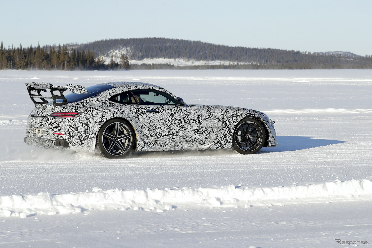 メルセデス AMG GT R ブラックシリーズ開発車両（スクープ写真）