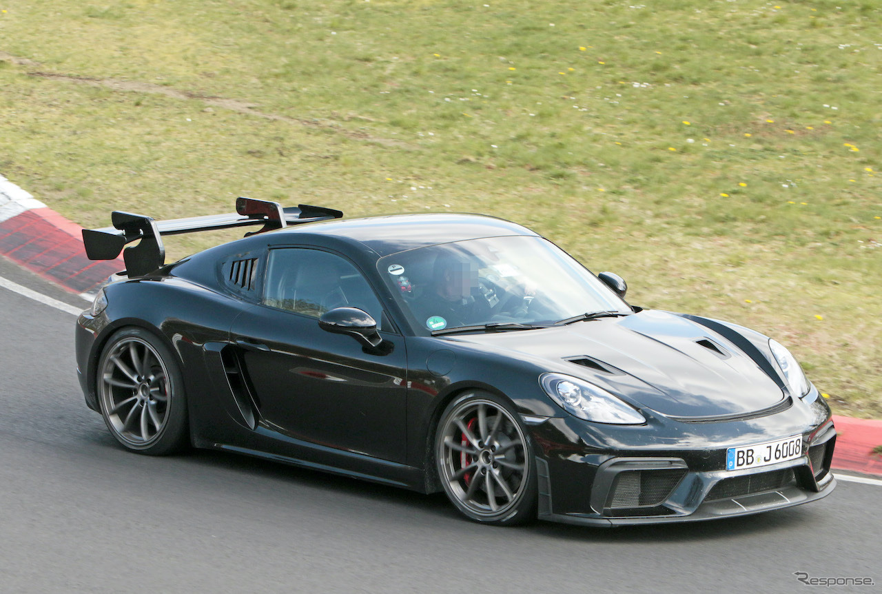 ポルシェ 718 ケイマン GT4 RS 開発車両　（スクープ写真）