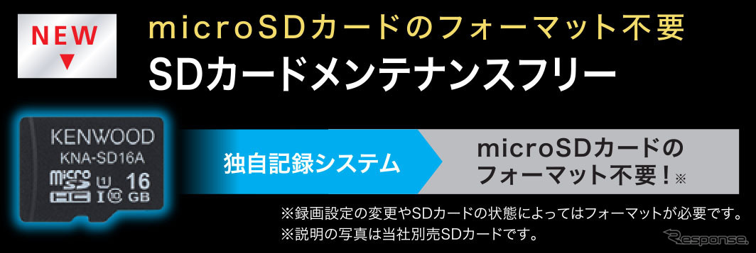 「SDカードメンテナンスフリー機能」