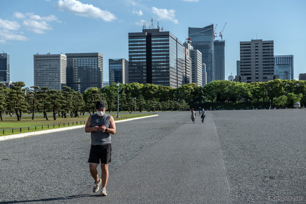 5月7日、東京都千代田区の皇居前広場