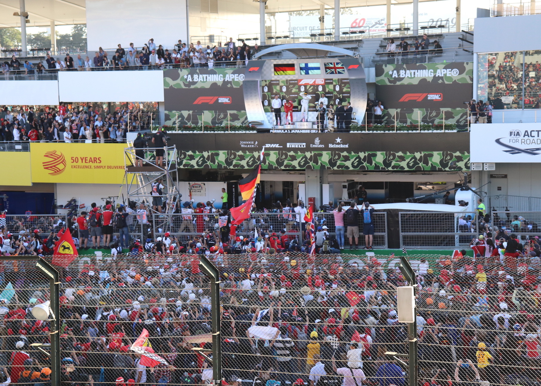 2019年のF1日本GP（鈴鹿サーキット）。