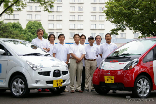 【洞爺湖サミット】電気自動車でCO2削減キャラバン…東京を出発