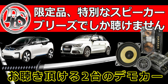 6月28日(日)にブリーズ（奈良県）にてBMW&Audiに装着したDLSスピーカー試聴会開催