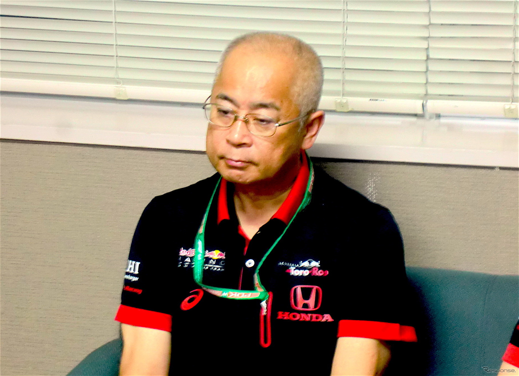 ホンダの浅木泰昭氏（写真は2019年日本GP）。
