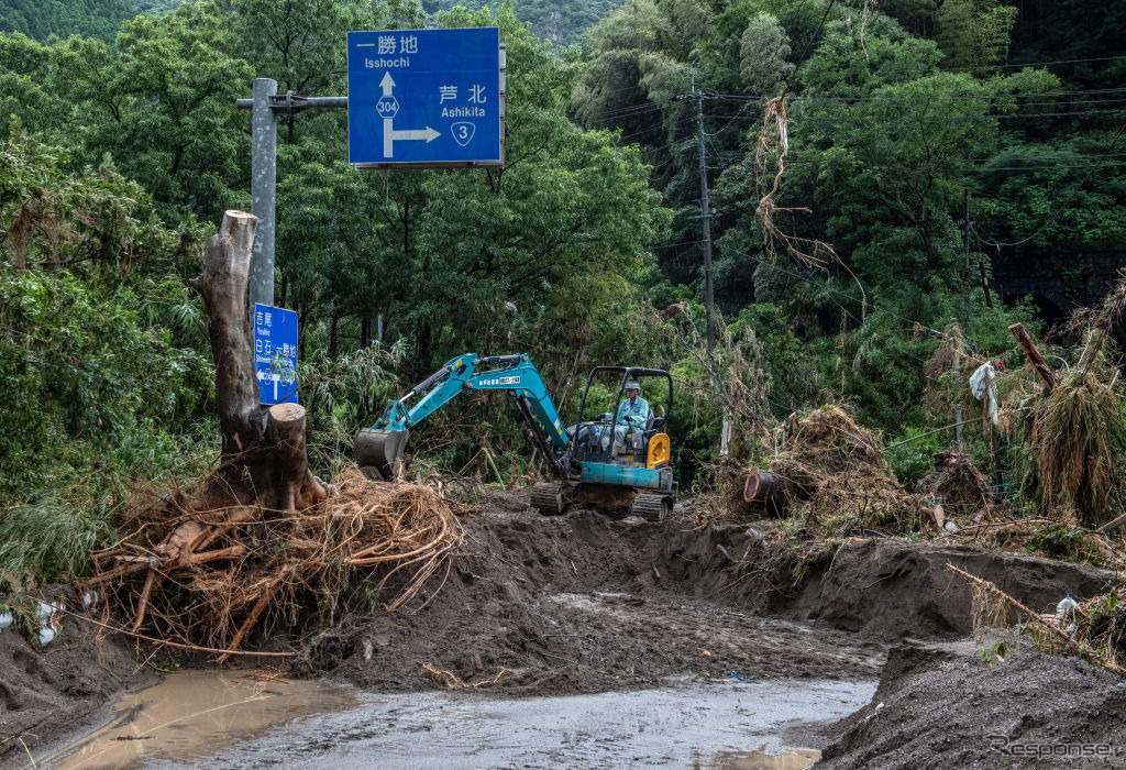 7月6日、熊本県球磨郡