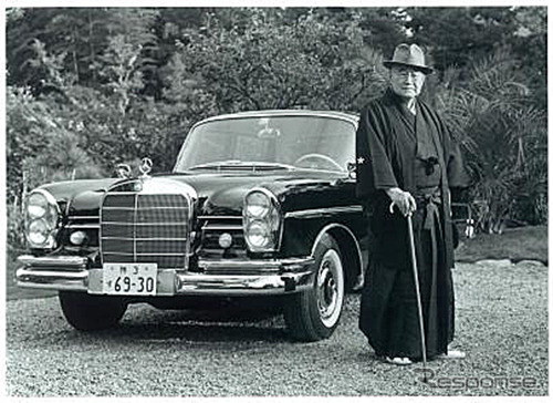 1963年、吉田茂元首相に納車したメルセデス・ベンツ 300SEロング