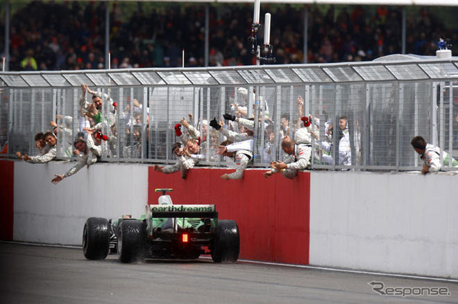 【ホンダF1】ブラウン「ルーベンスは2位になれたかも」…イギリスGP