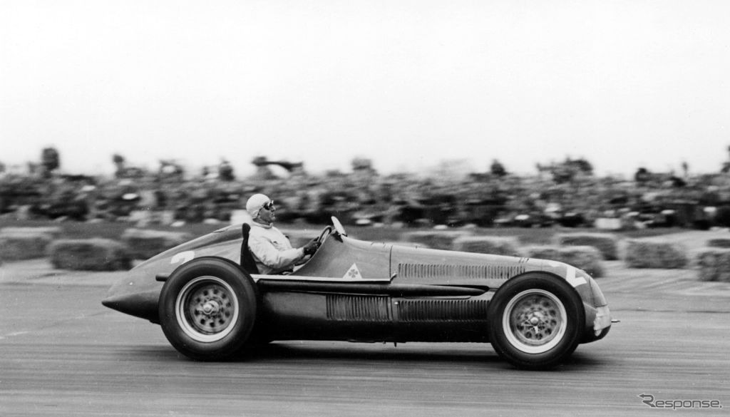 ウィナー、ジュゼッペ・ファリーナのアルファロメオ158（1950年、F1イギリスGP）