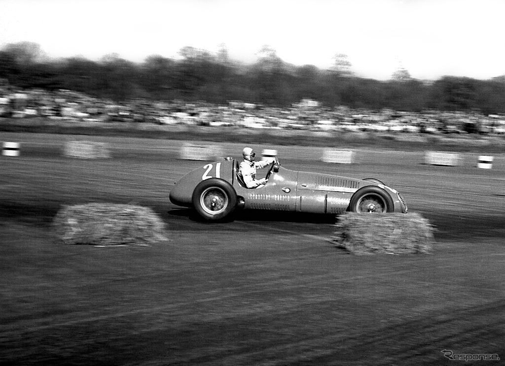 プリンス・ビラのマセラティ4CLT（1950年、F1イギリスGP）