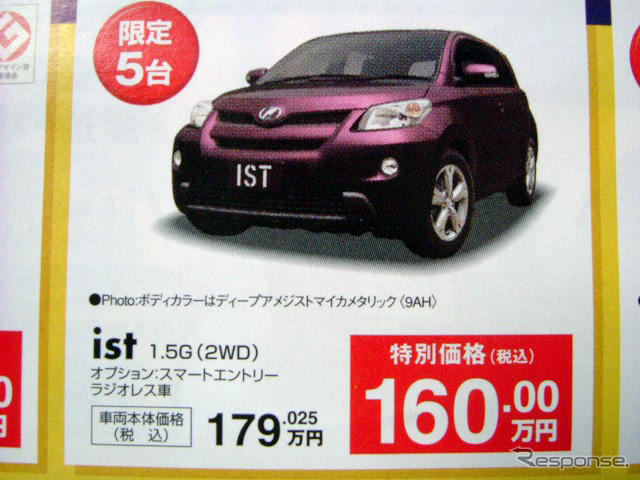 【新車値引き情報】コンパクトカーが最大24万円引き、最安値114万円