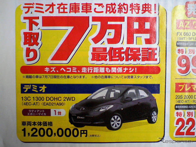 【新車値引き情報】コンパクトカーが最大24万円引き、最安値114万円