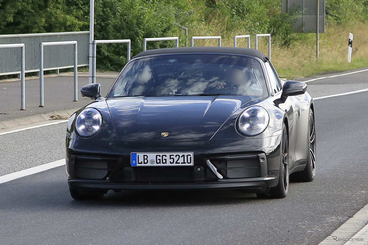 ポルシェ 911タルガ4 GTS プロトタイプ（スクープ写真）