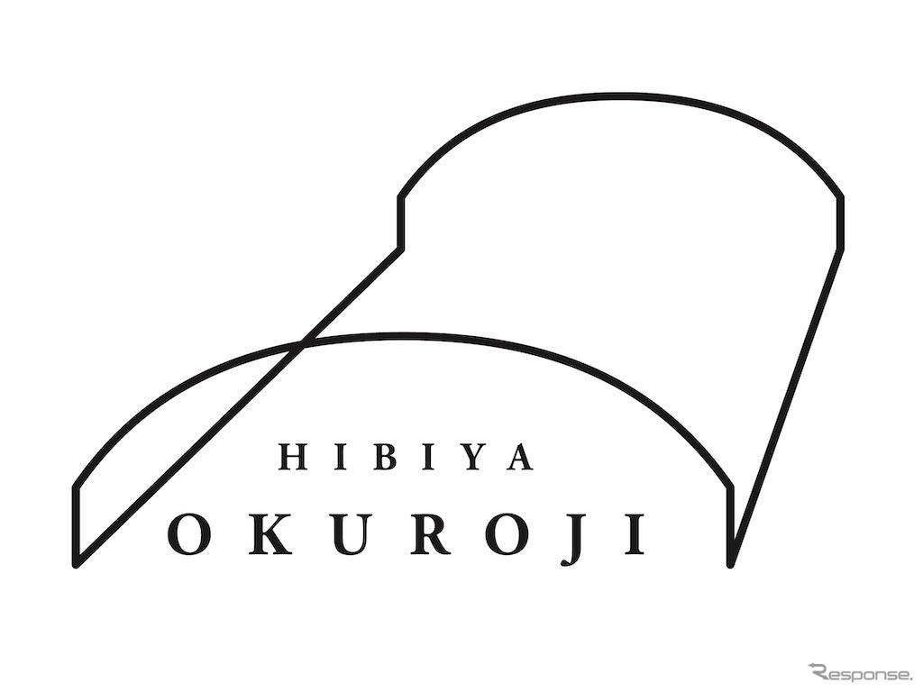 レンガ製高架橋が持つ美しいアーチ形状をイメージしたという『日比谷OKUROJI』のロゴマーク。その名は「銀座・日比谷の『奥』という立地に、『路地』という施設性を加えることで密かな穴場感を醸成する」という意味がある。