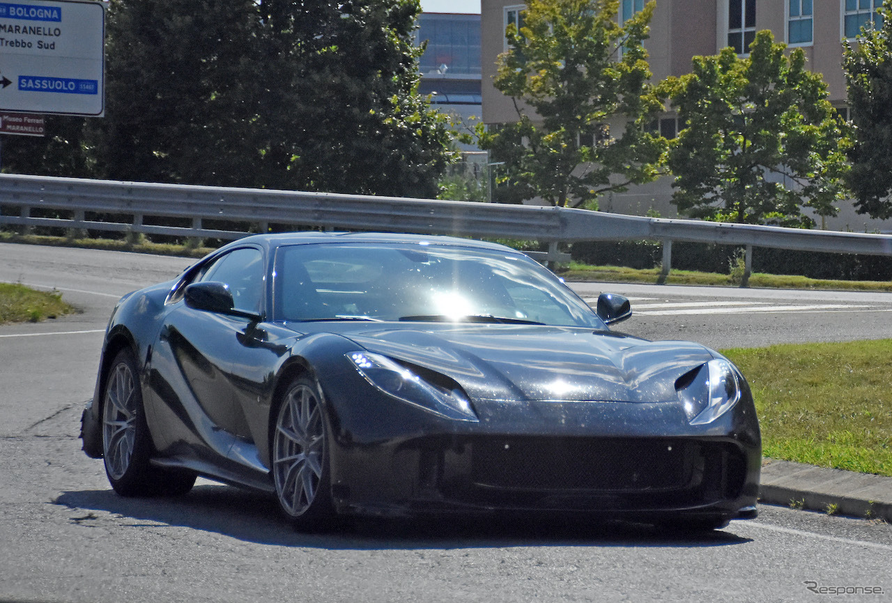 フェラーリ 812 GTO プロトタイプ（スクープ写真）