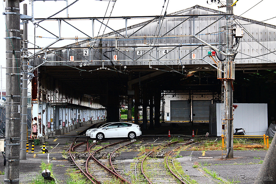 2012年当時の所沢駅。元所沢工場の建物や線路がまだあったころ