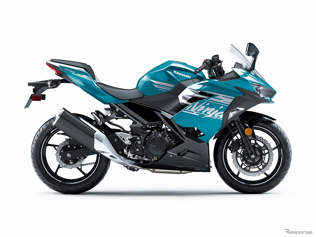 カワサキ Ninja 400（パールナイトシェードティール×メタリックスパークブラック）