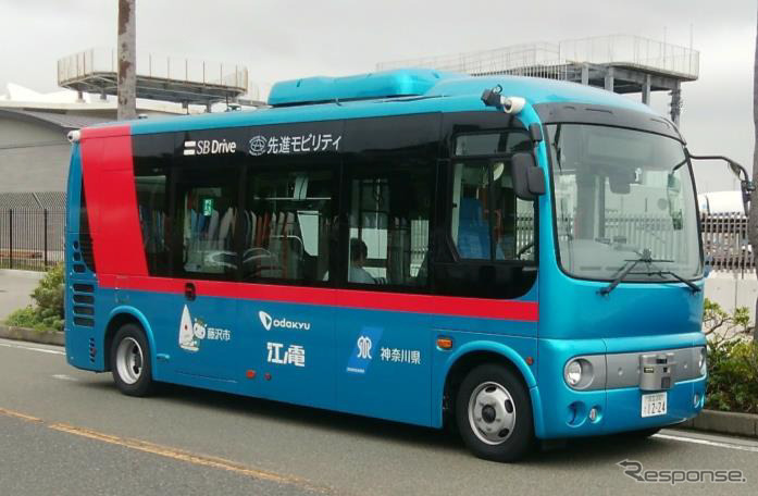小田急電鉄が参画した江の島プロジェクト2019の自動運転バス