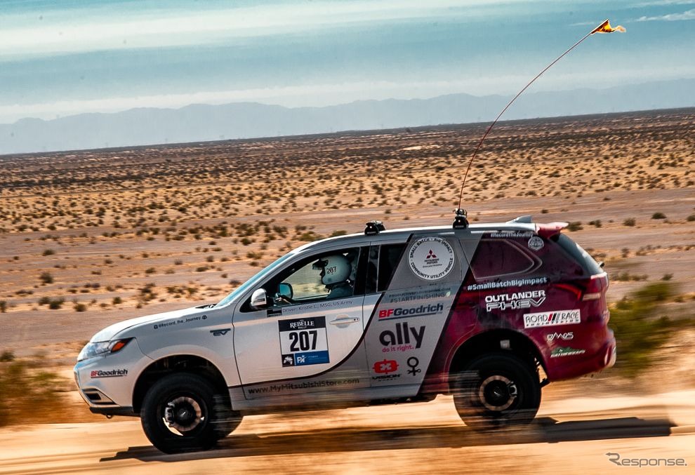 米「Rebelle Rally」に参戦した三菱 アウトランダー PHEV