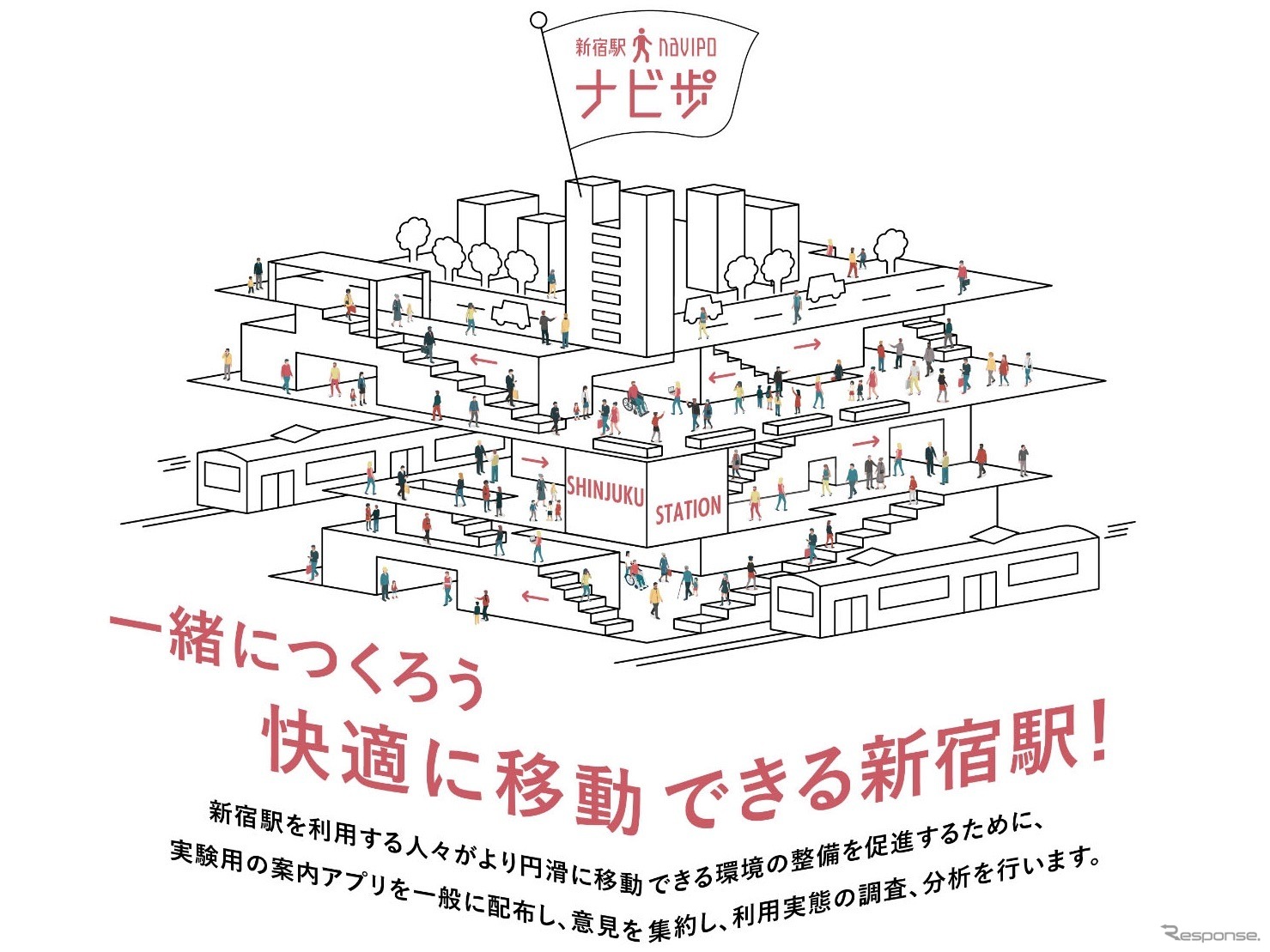 「新宿駅ナビ歩」プロジェクト