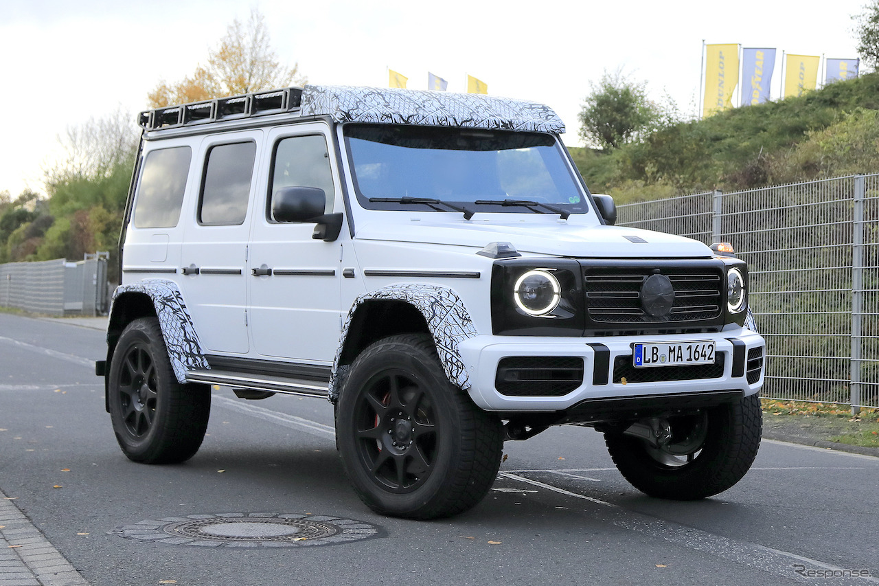 メルセデスAMG G500/G550 4x4スクエアード 次期型プロトタイプ（スクープ写真）