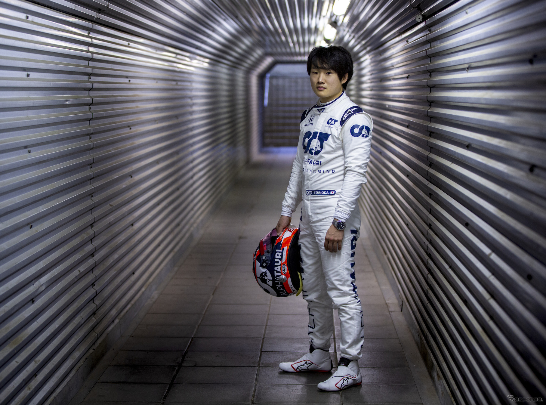 角田裕毅がイモラでアルファタウリ・ホンダの18年型車をドライブ。