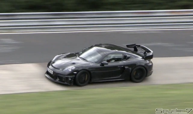 ポルシェ ケイマン GT4 RS 開発車両（動画スクリーンショット）