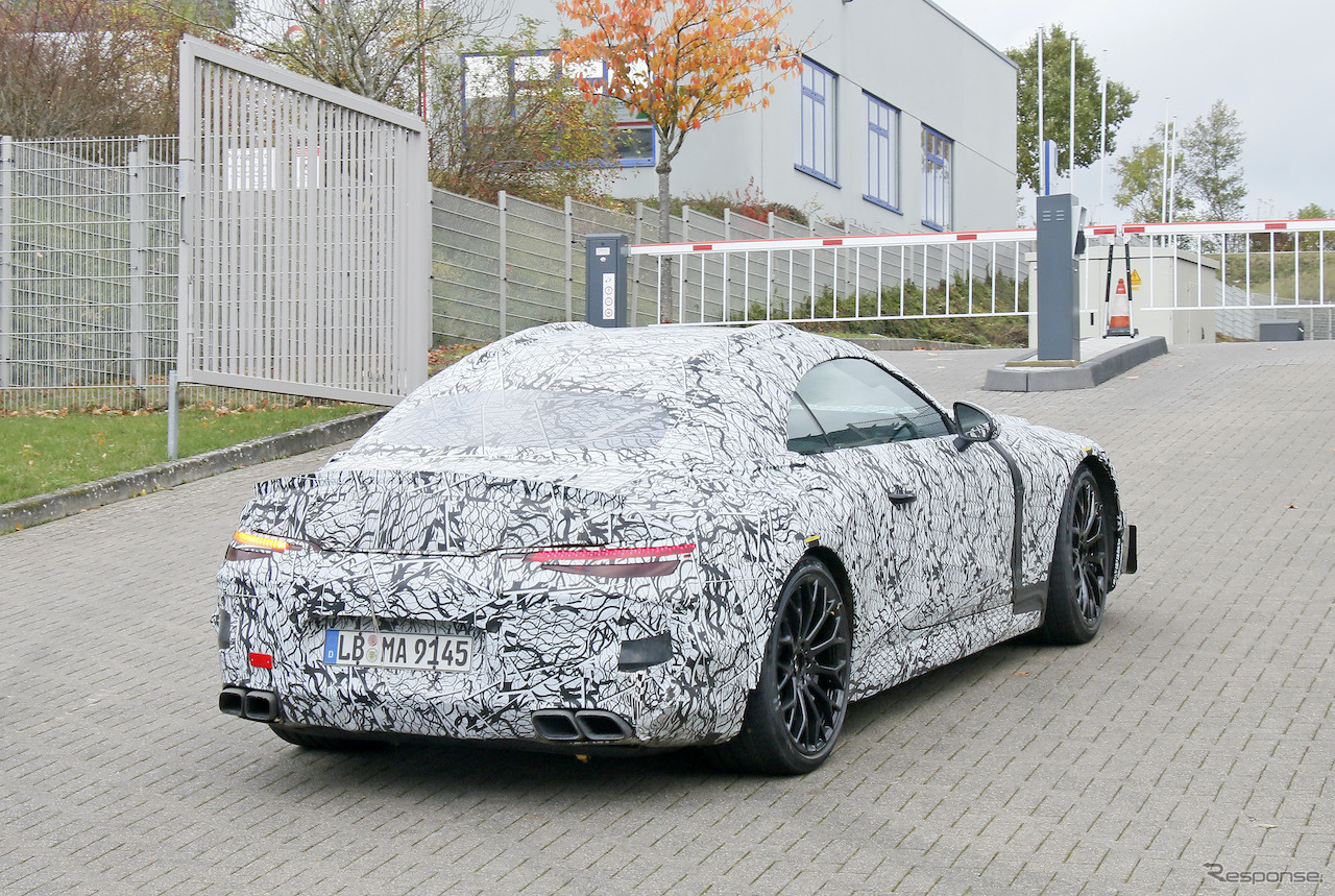 メルセデスAMG SL 次期型プロトタイプ（スクープ写真）