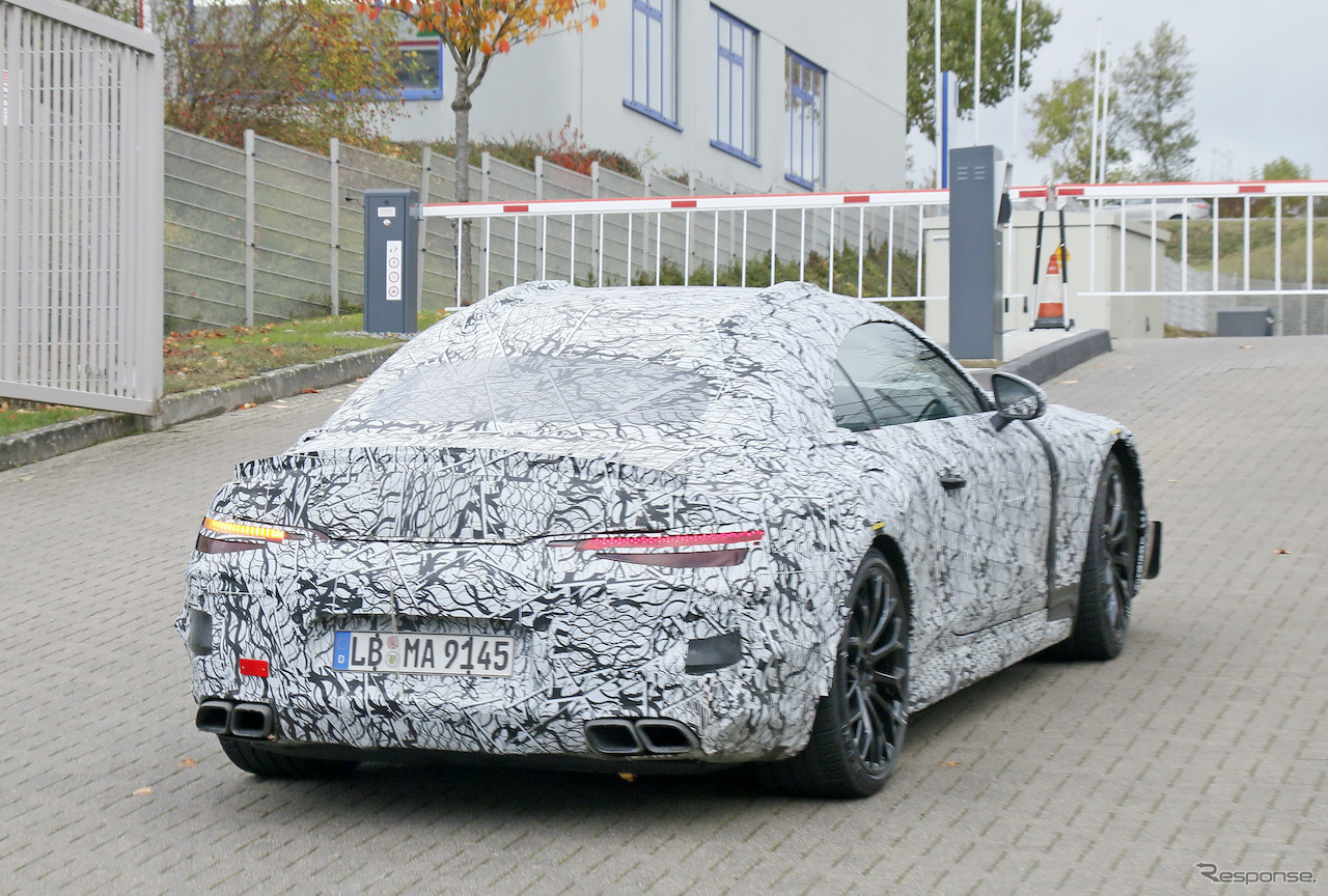 メルセデスAMG SL 次期型プロトタイプ（スクープ写真）