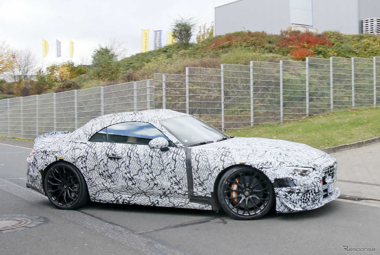 メルセデスAMG SL 次期型プロトタイプ（スクープ写真）