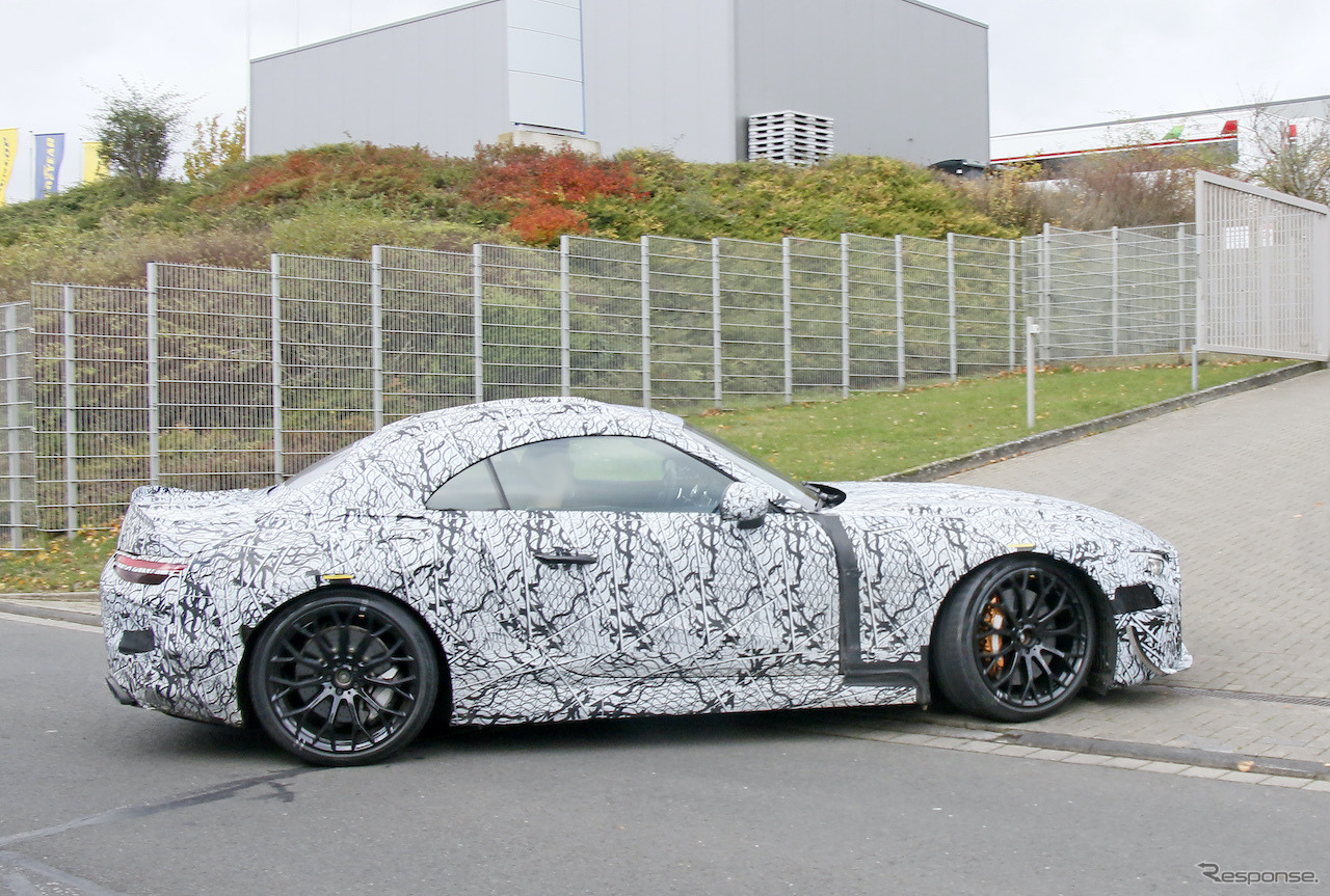 メルセデスAMG SL 次期型プロトタイプ（スクープ写真）