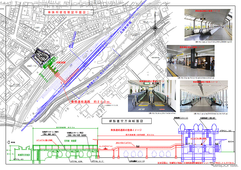 敦賀市による北陸新幹線敦賀駅部イメージ。延伸区間では唯一、駅舎工事に着手されていない。