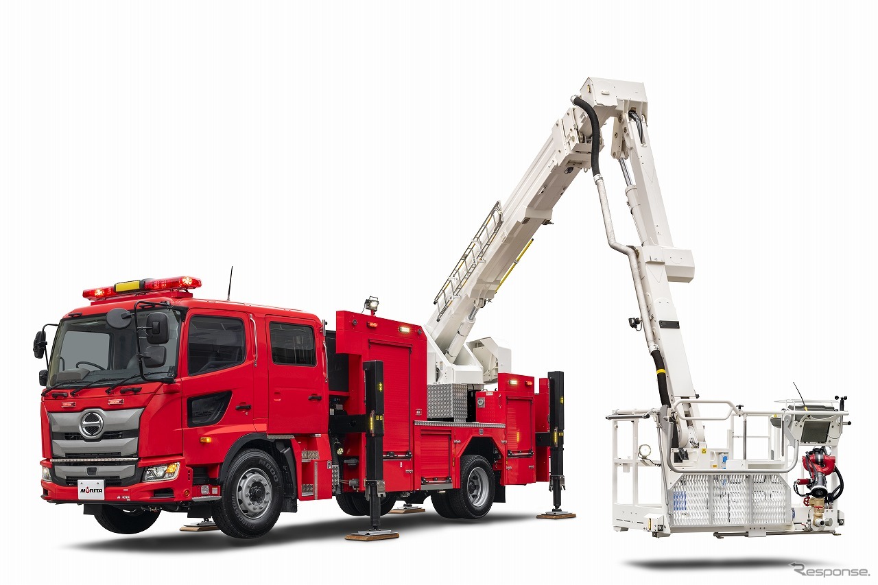 21mブーム付多目的消防ポンプ自動車 MVF21