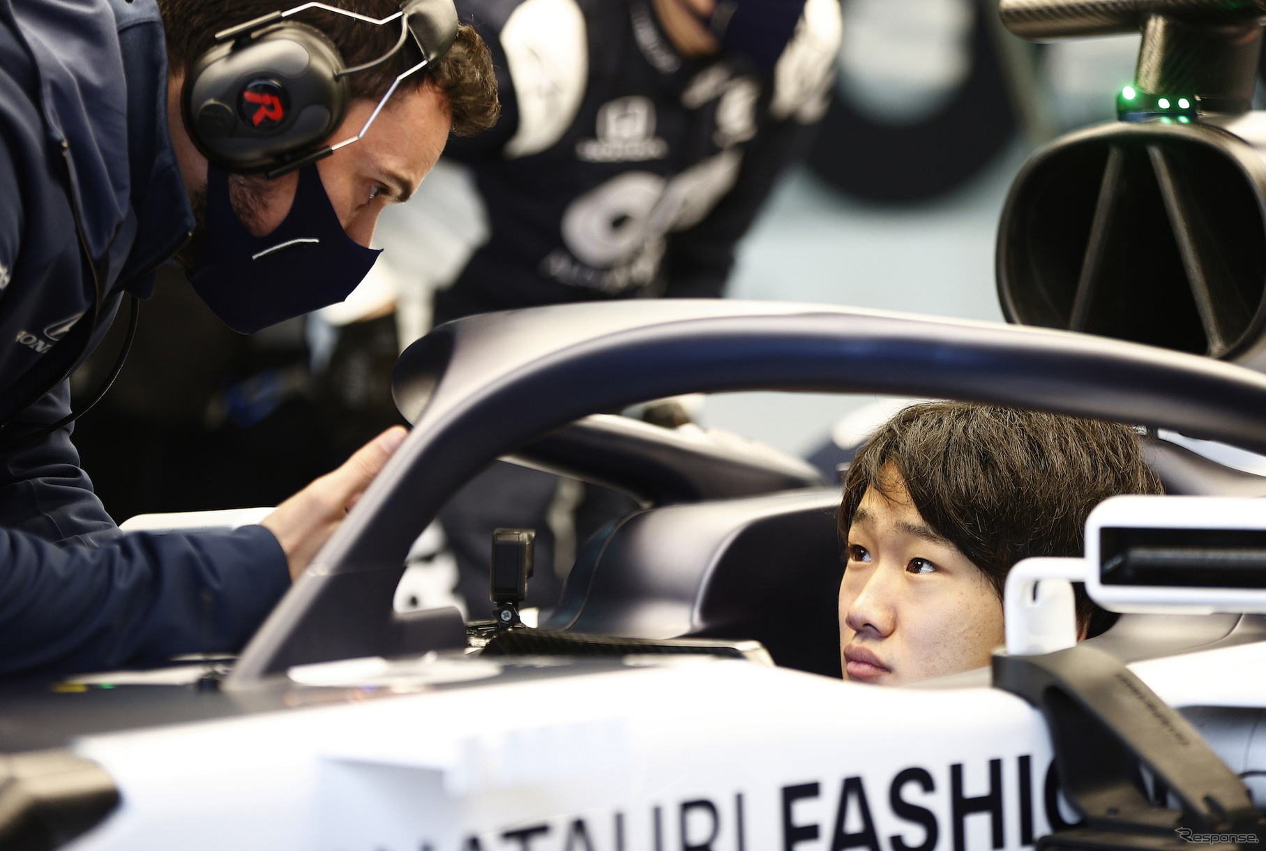 来季F1をアルファタウリ・ホンダで戦う角田裕毅（写真は20年12月15日のF1アブダビ若手テスト）。