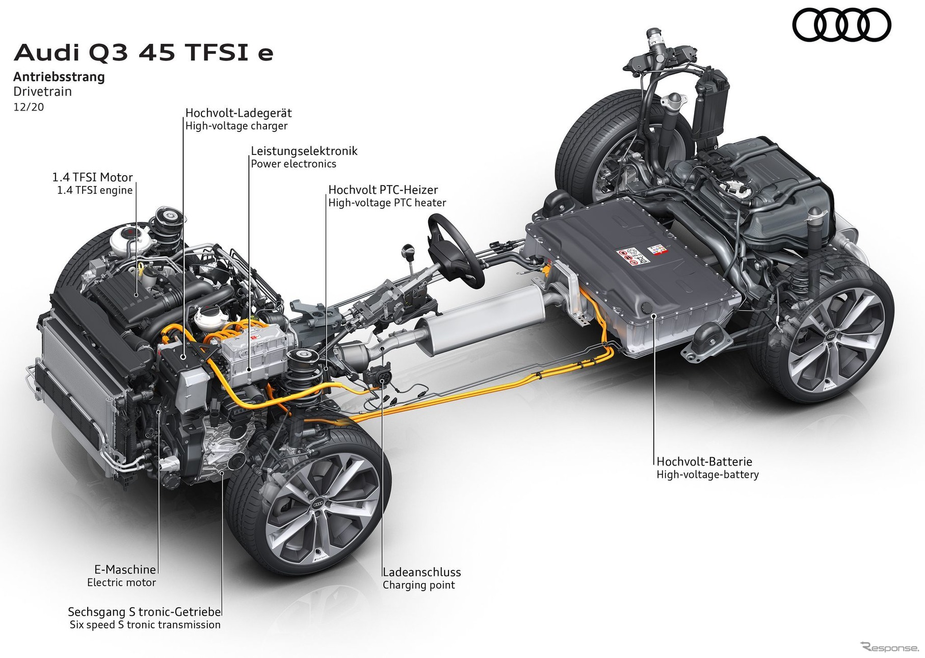 アウディ Q3 新型のPHV「45 TFSI e」