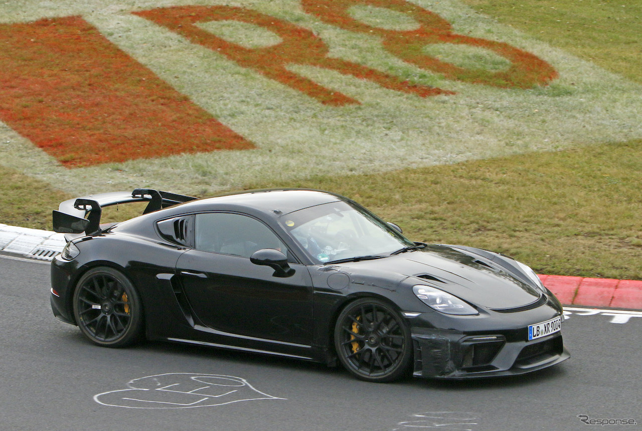 ポルシェ 718ケイマン GT4 RS プロトタイプ（スクープ写真）